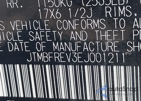 2014 Toyota Rav4 Le z USA, uszkodzony, nr VIN JTMBFREV3EJ001211